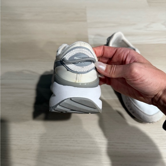 Reebok Beige and White Suede-Trim Low Top Sneakers - Picture 7 of 10